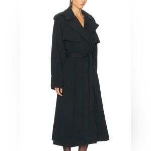 SKIMS Black Trench Coat